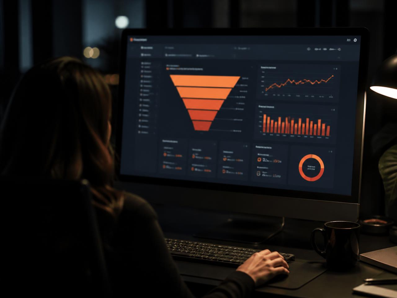 Embudo de calificación de leads con puntuación automática